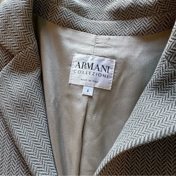 Vintage Armani Collezioni Blazer Jacket Italian 4 - Picture 8 of 10